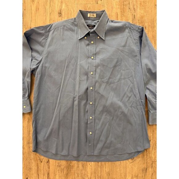 Vintage Gitman Bros Shirt Men’s 33 Blue Oxford Button Down Collar Cotton TTX PP - Picture 6 of 13